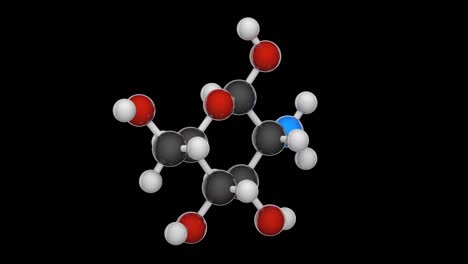 glucosamine (c6h13no5). rgb + alpha(transparent) channel.