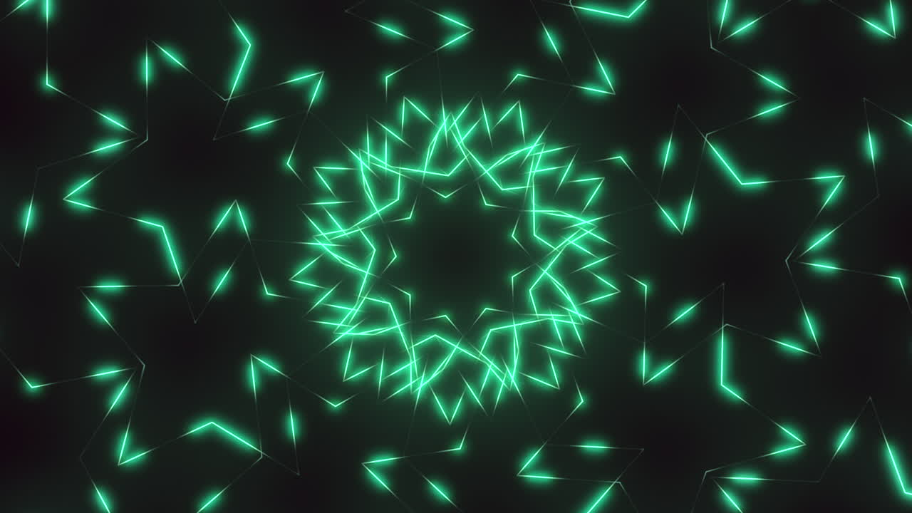спиральные зеленые линии освещают динамическую энергию