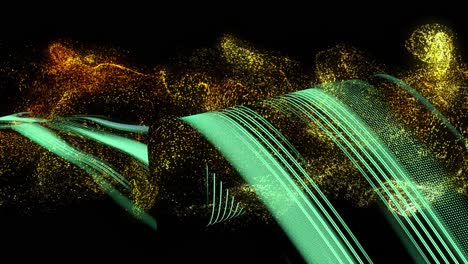 animation of shapes moving over spots