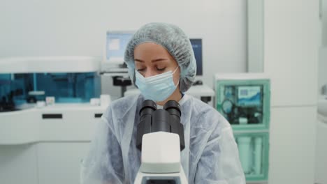 medical laboratory technician analyzing samples