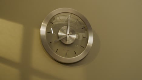 wall clock in the morning at an office