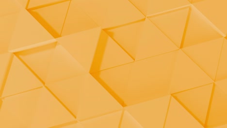 abstracto 3d geométrico triángulo amarillo animación de pared. 4k imágenes de renderización por computadora. bucle.
