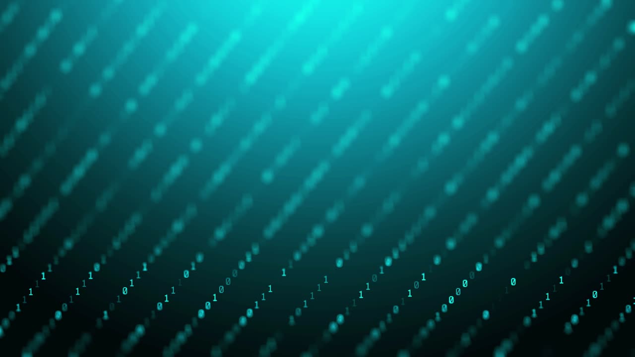 Binary code digital information technology background seamless loop computer generates graphics