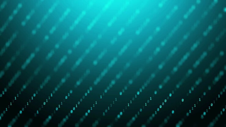 Binary code digital information technology background seamless loop computer generates graphics