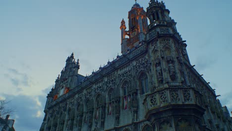 Traditional-European-Dutch-style-cathedral-chapel-architecture-building-in-Netherlands-with-authentic-art-design-and-smooth-sightseeing-walkthrough