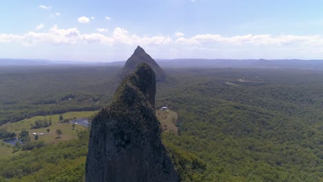 An-Aerial-View-Shows-The-Glass-House-Mountains-In-Queensland-Australia-4