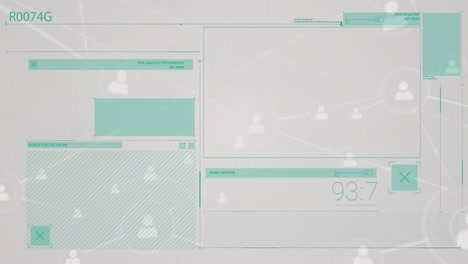 Animation-of-network-of-connections-with-people-icons-over-grey-interface