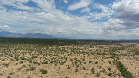 amplia toma aérea del desierto de sonora en arizona, toma de drones en movimiento lento