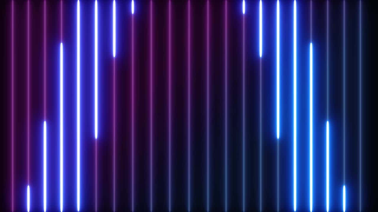 marco de neón de luz abstracta en fondo negro. espectáculo de láser animación en bucle. video 4k