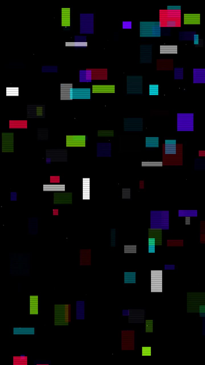 Abstrakter digitaler Glitch-Effekt mit farbigen bewegten Linien und Blöcken