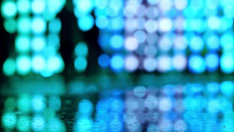 fondo de bokeh verde abstracto de la luz de la linterna thai lanna por la noche. conceptos de celebración en el festival yi peng.