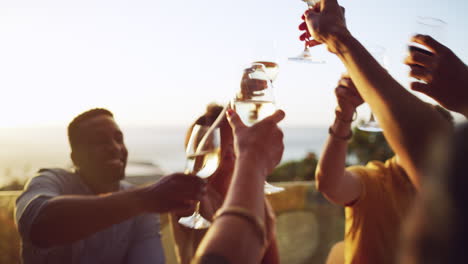 a-group-of-friends-sharing-a-toast-while-feasting