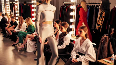 fashion show backstage