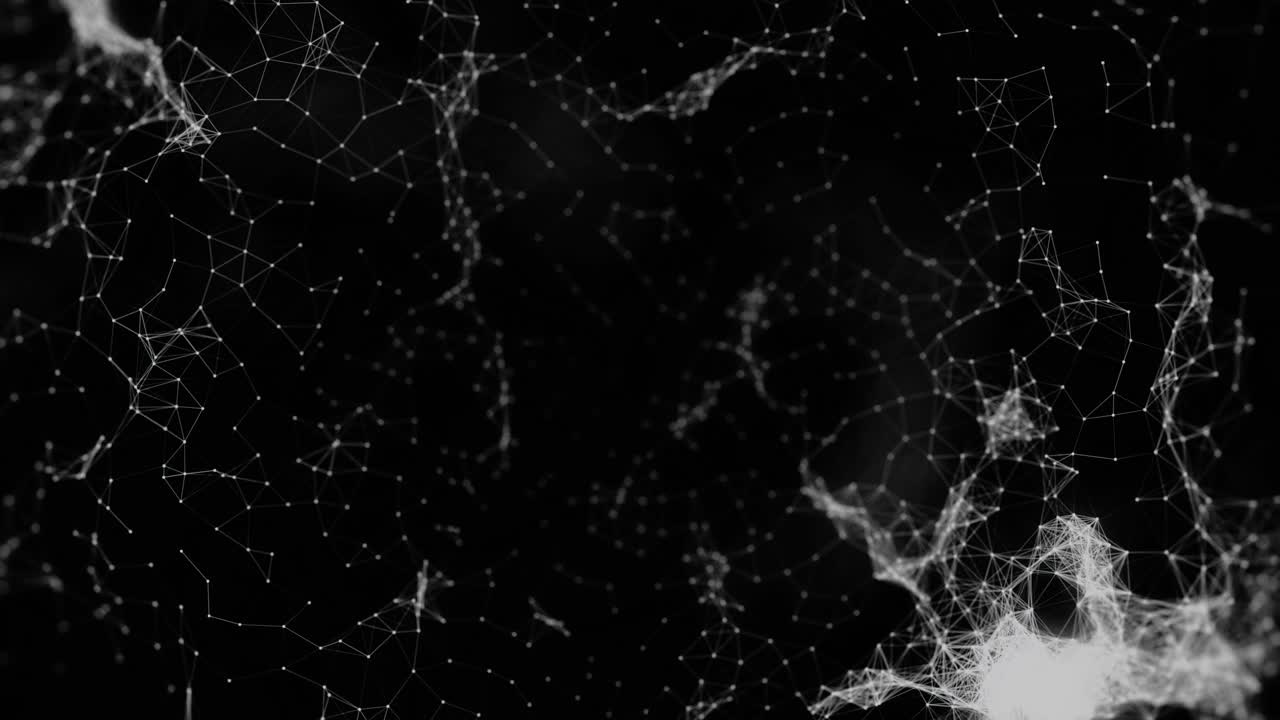 visualización abstracta de la conexión de red