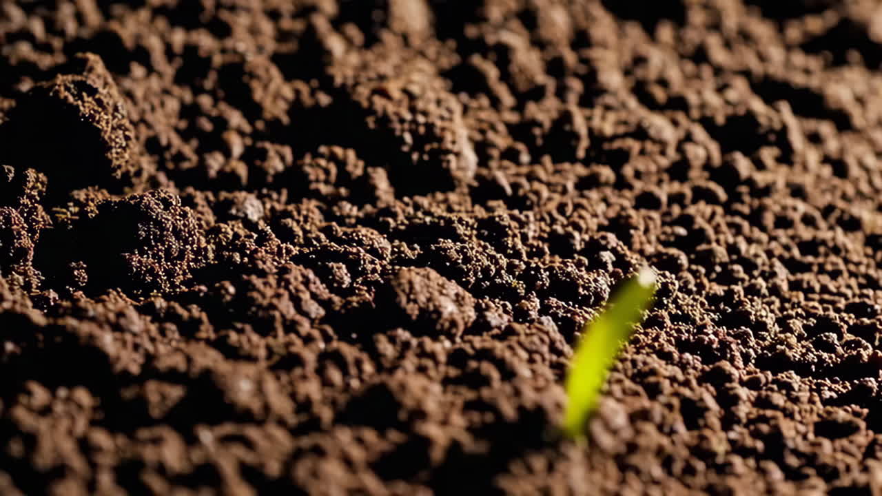 Sprouting Seedling in Soil