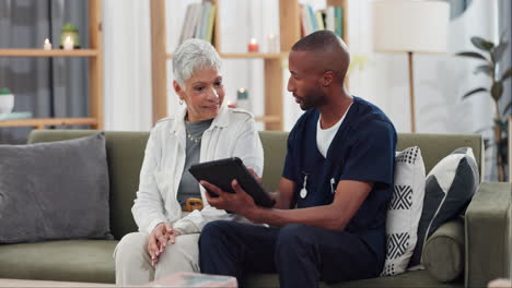 doctor visiting patient at home