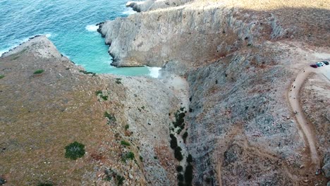 Panorama-Luftaufnahme-Des-Strandes-Von-Seitan-Limania