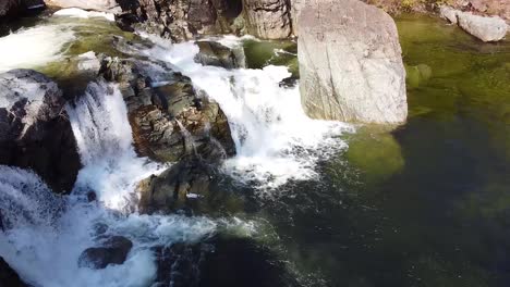 Kennedy-River-Falls-Waterfall-on-Vancouver-Island,-Canada