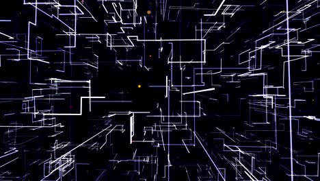 computer video animation abstract pictures with light moving lines on a dark background 4k