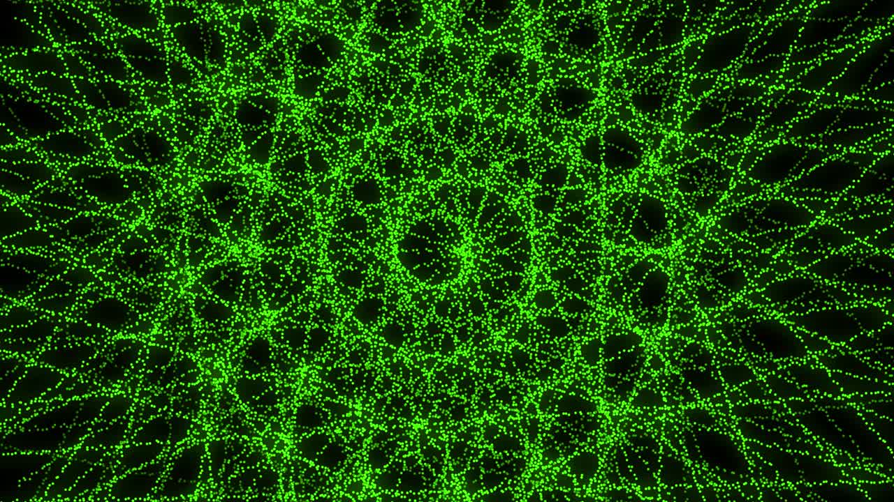 patrón de forma de punto de color verde animación gráficos de movimiento