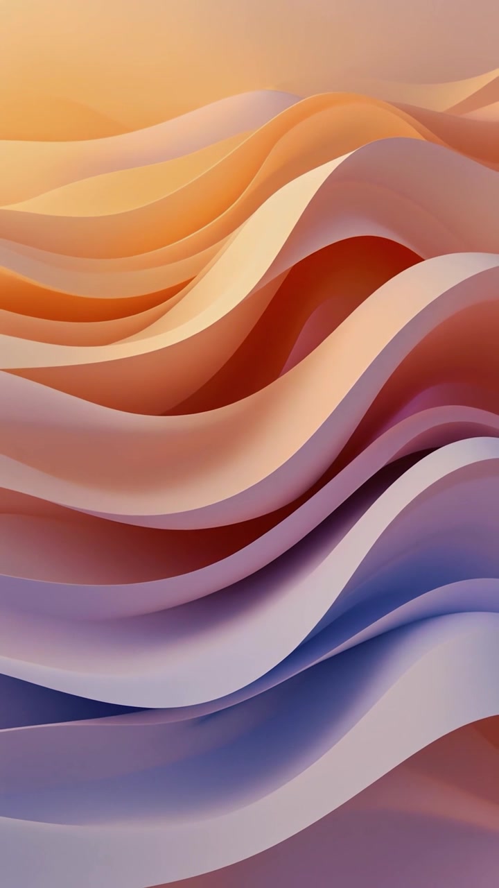 Seamless Loop of Abstract Flowing Gradient Waves