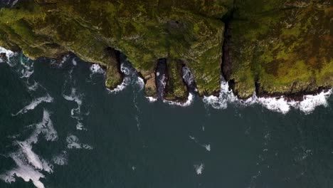 ireland ocean coast and sea cliffs of horn head peninsula - aerial