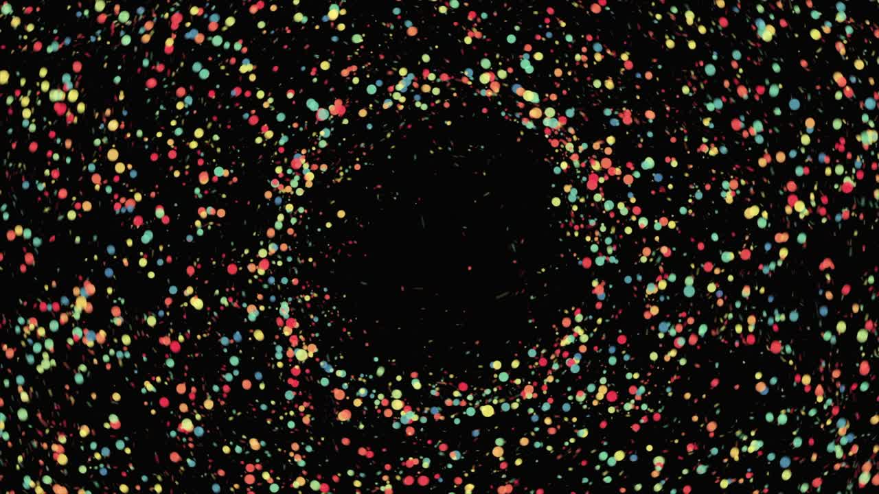 Abstract Colorful Particle Burst