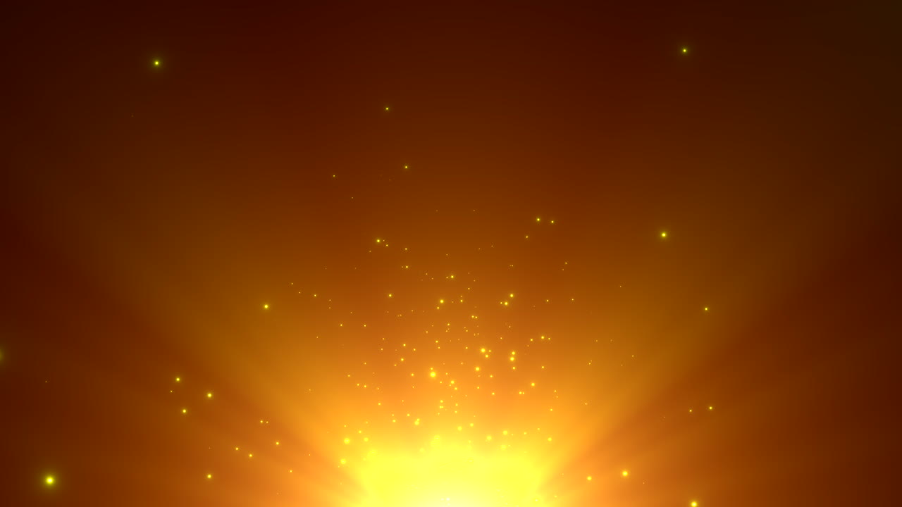 검은 은하계에서 임의의 금별과 우주 먼지를 날립니다.