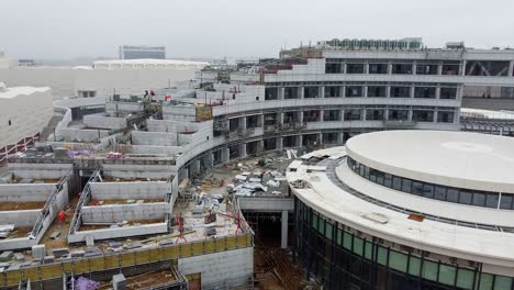 weihai olympic center hotel building construction sit