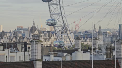 london eye and skyline, london, england