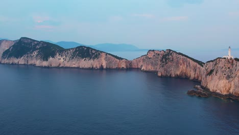 lefkada island with doukáto lighthouse