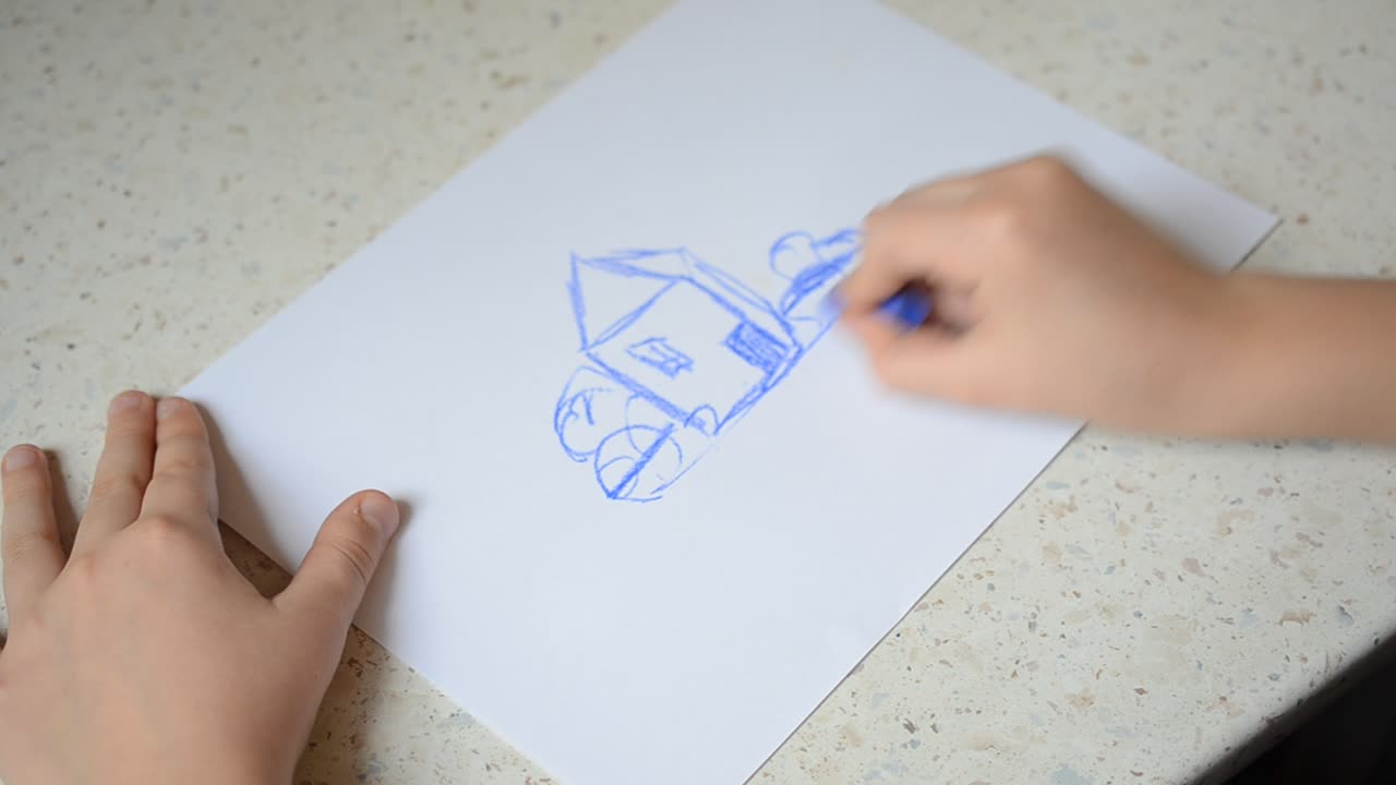 Tegning av hus