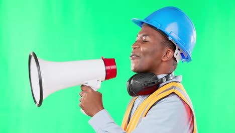 talking, construction and black man