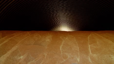 grain storage silo interior