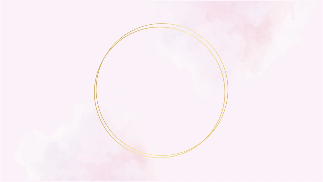 Abstract watercolour colourful background with circles. 4k Animation.