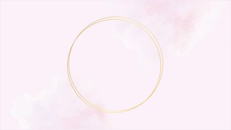 Abstract watercolour colourful background with circles. 4k Animation.