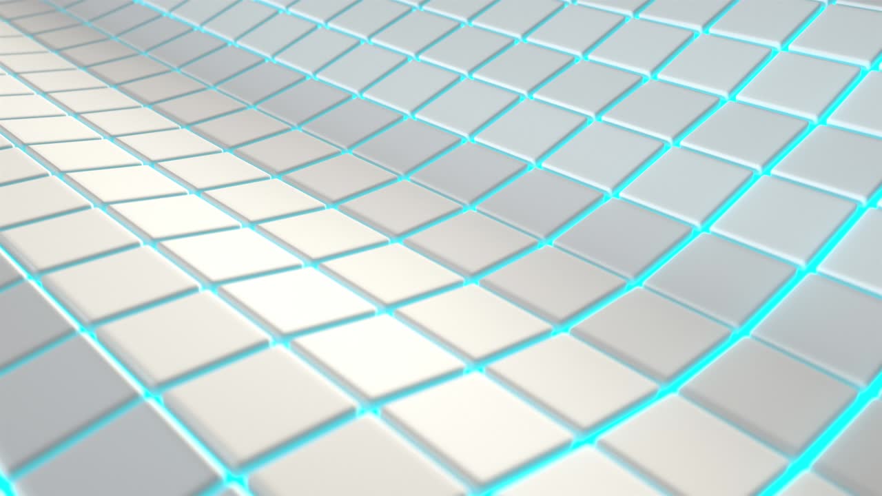 반이는 배경으로  큐브로 만든 파란색 표면
