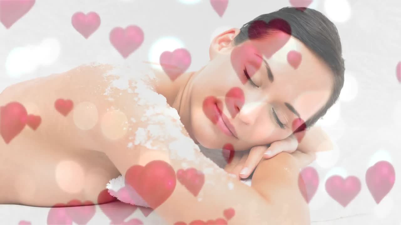 마사지를 받는 여자