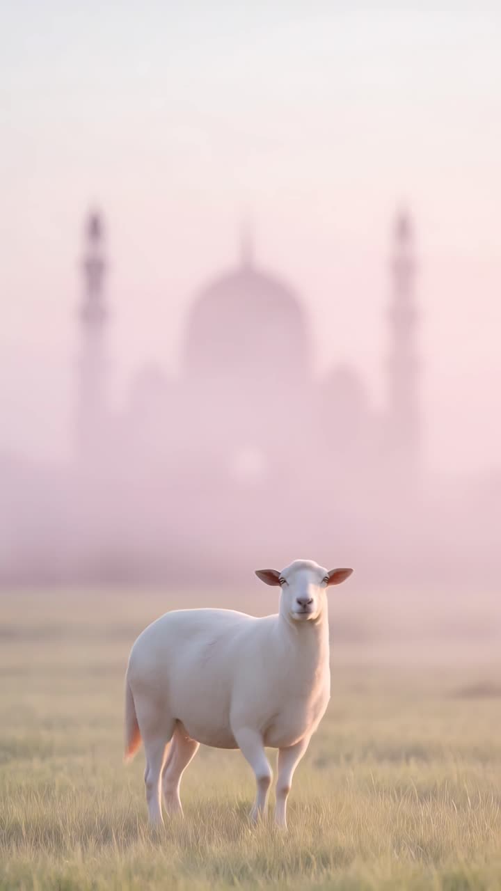 Eid al-Adha Moschea Sfondo islamico 4K