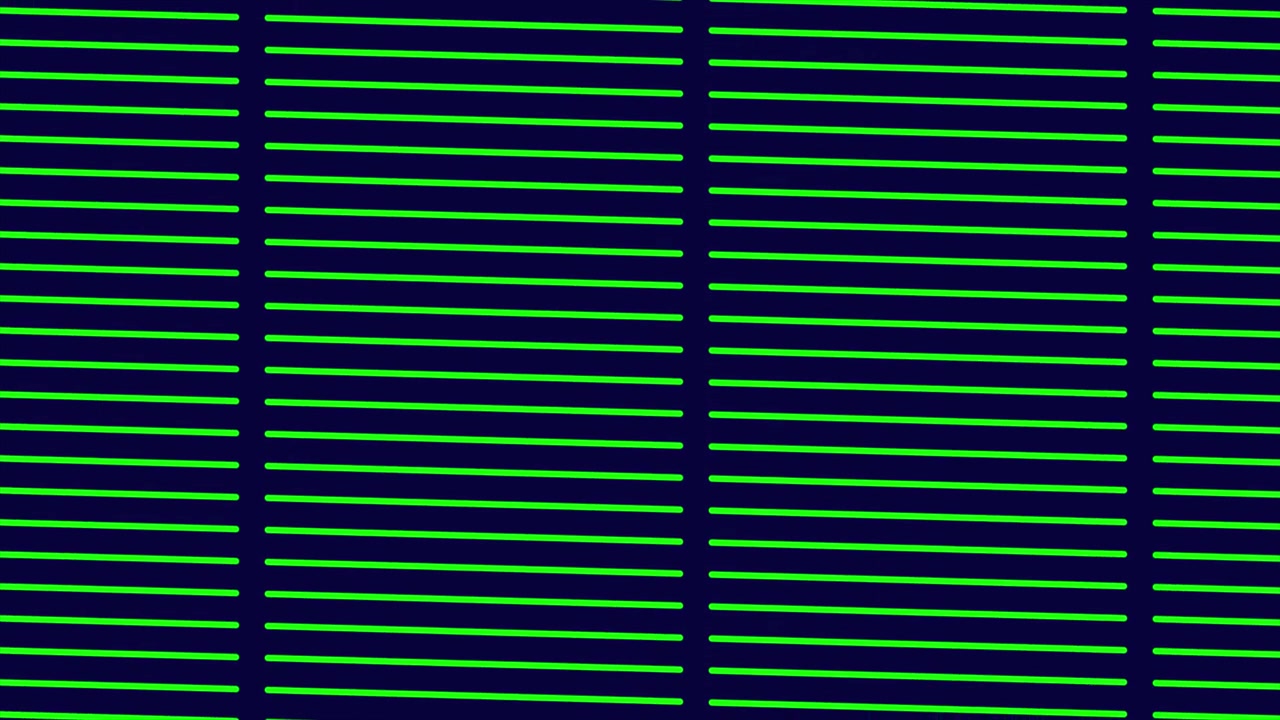 Animated Green Lines Pattern Changing Orientation on Dark Blue Background