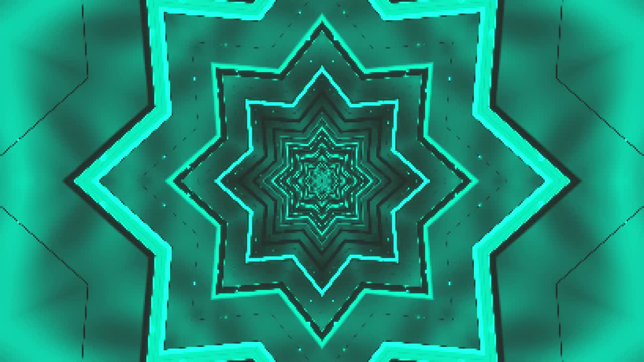 A dynamic and colorful tunnel draws viewers into a captivating vortex of swirling patterns and shapes, continuously looping for an immersive display of light and movement