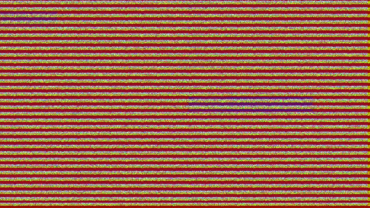 digital animation of tv static noise effect against red background ...