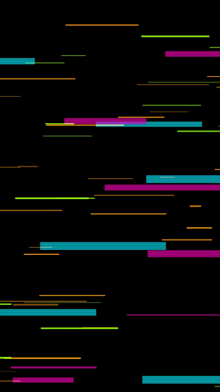 Effetto glitch digitale astratto con linee orizzontali in movimento