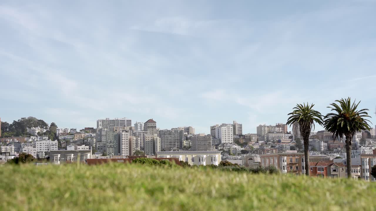 paisaje urbano de san francisco junto al parque