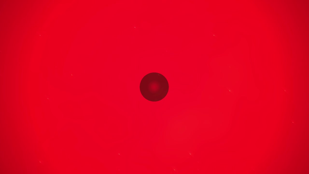 Pulsing Red Sphere Abstract Background