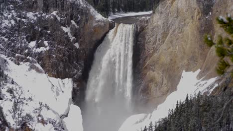 view of yellowstone lower falls