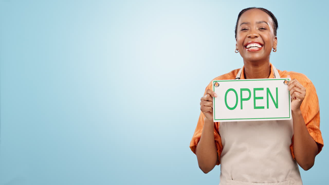 Advertising, black woman and sign for mockup