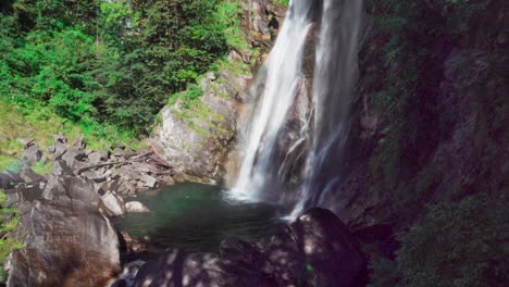 kalmtal waterfall, passeier, south tyrol, italy