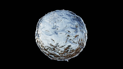 abstract liquid sphere