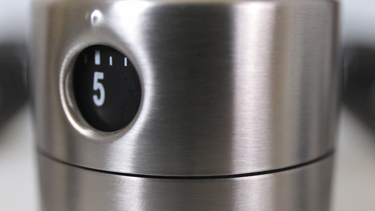 lapso de tiempo del temporizador de huevo de metal